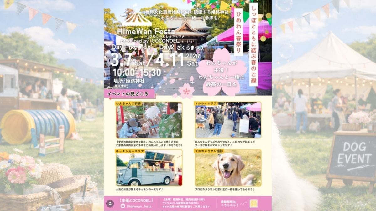 【兵庫県】姫路神社 ひめわん桜祭りフェスタ in 姫路神社